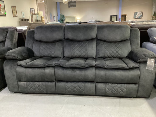 Silverado Gray NEW Motion Sofa 85x34x40 (660020)