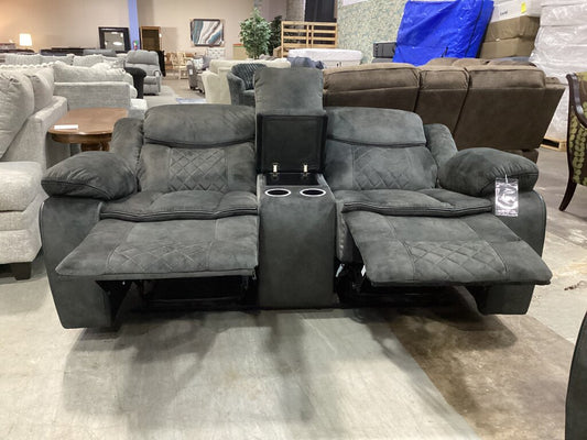 Silverado Gray NEW Motion Loveseat 75x34x40 (660021)