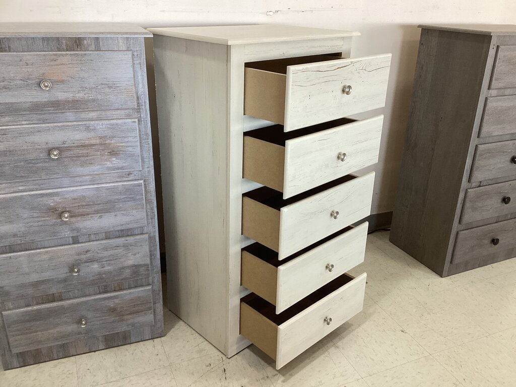 244416 - Sandy Beach NEW 5 Drawer Chest 24x16x44