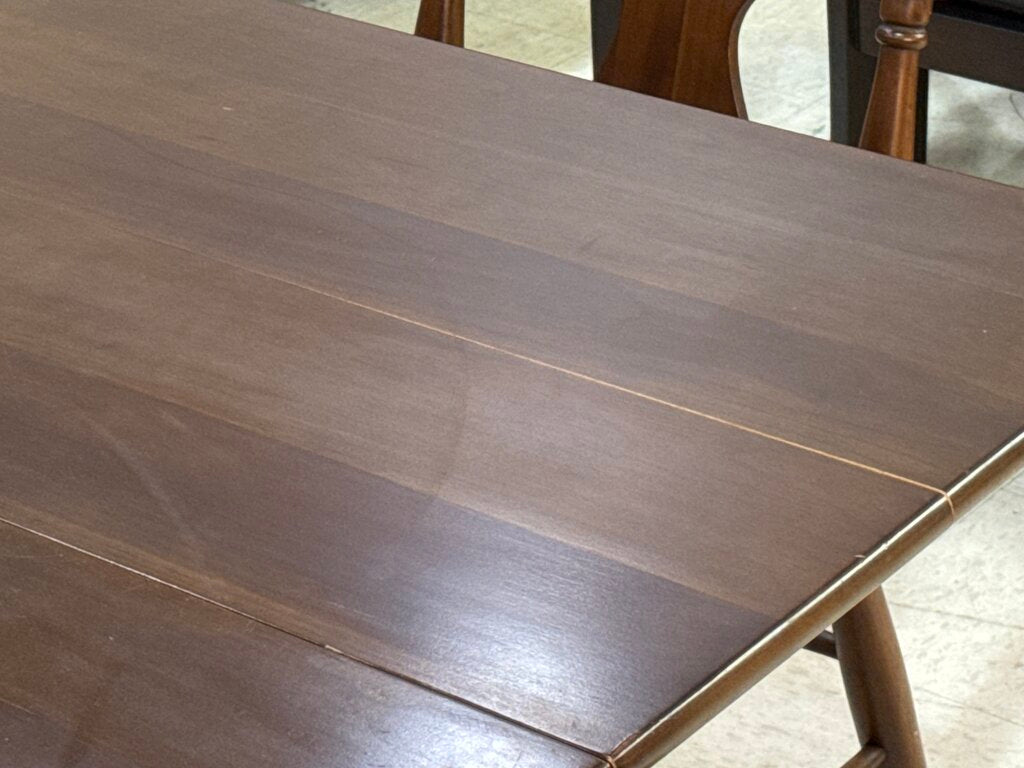 85654 - Willett 7pc Drop Leaf Mid Century Dining Set 46x28-71x29