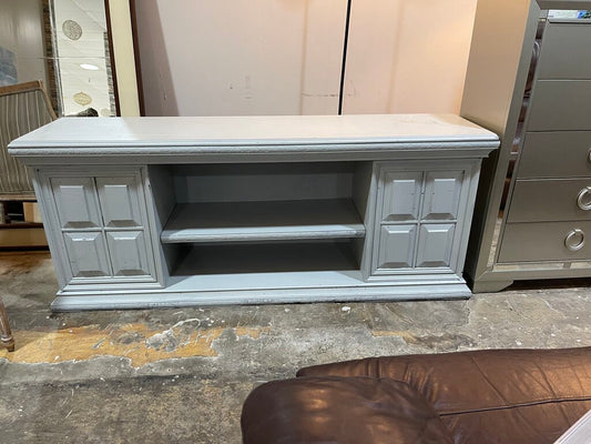 85735 - Hand Painted Wood TV Stand 72x18x30