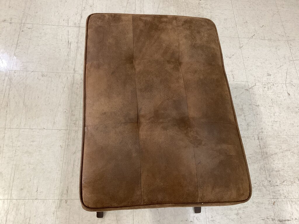 85774 - Brown X Bench Ottoman 27x19x18