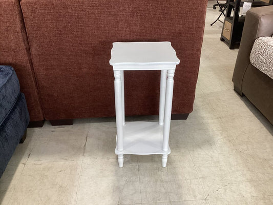 85773 White Plant Stand 12x12x24