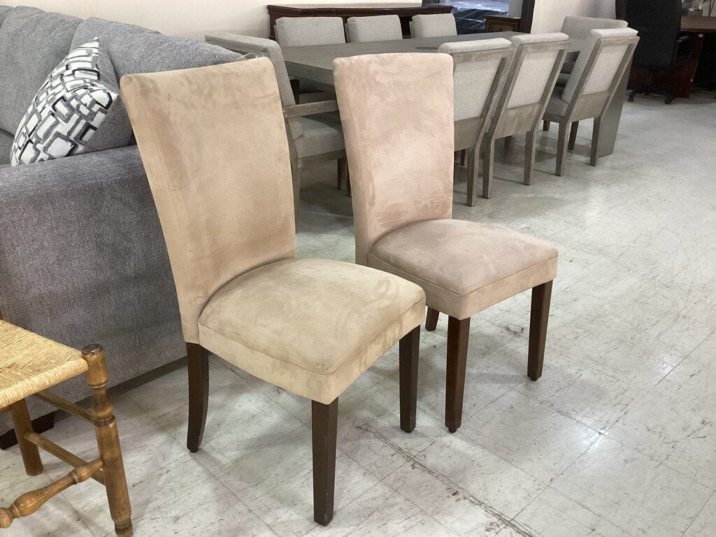 85787 - Pair of Upholstered Parsons Dining Chairs 18x11x29