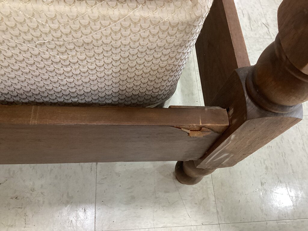 85778 (8539-3) Vintage Wood Full Size Bed Frame 57x82x55