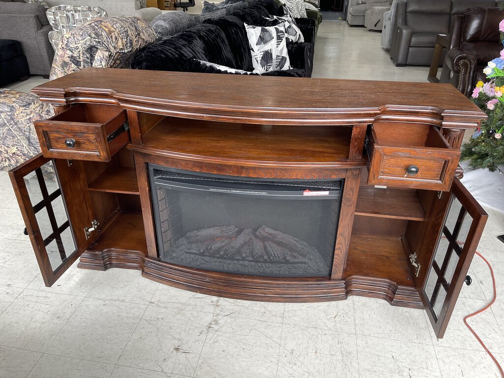 85785 - Electric Fireplace TV Stand 63x19x36