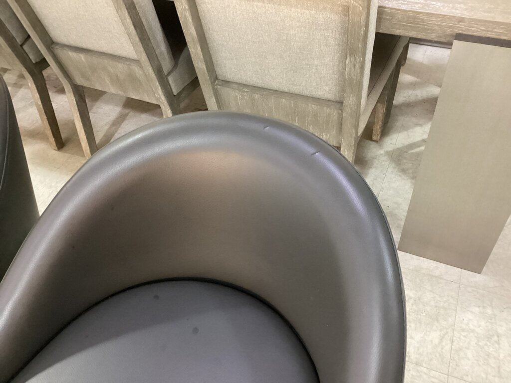 85815 (8540-1) Set of 6 Dark Gray Counter Height Bar Chairs