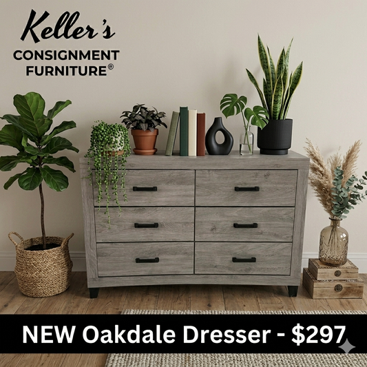 Oakdale NEW Dresser 58x16x38 (124094)