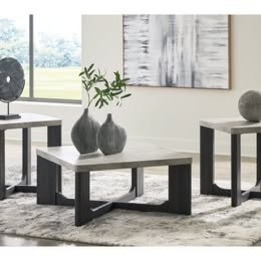 85915 - Ashley Sharstorm 3 Pack Tables 36x36x17, 24x24x24
