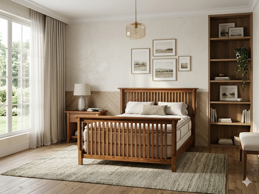 86065 Mission Style Queen Bed Frame 70x90x52