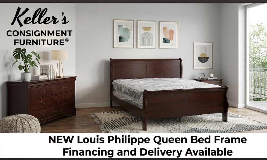 LP Cherry NEW Queen Bed Frame (G-119431)