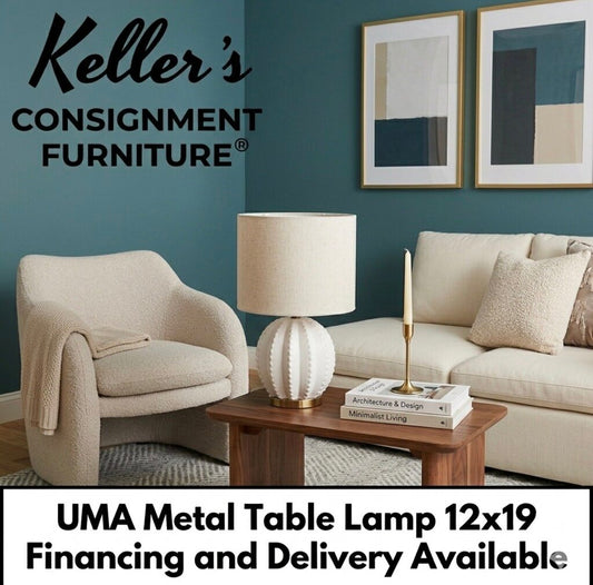 85962 - UMA Metal Table Lamp 12x19