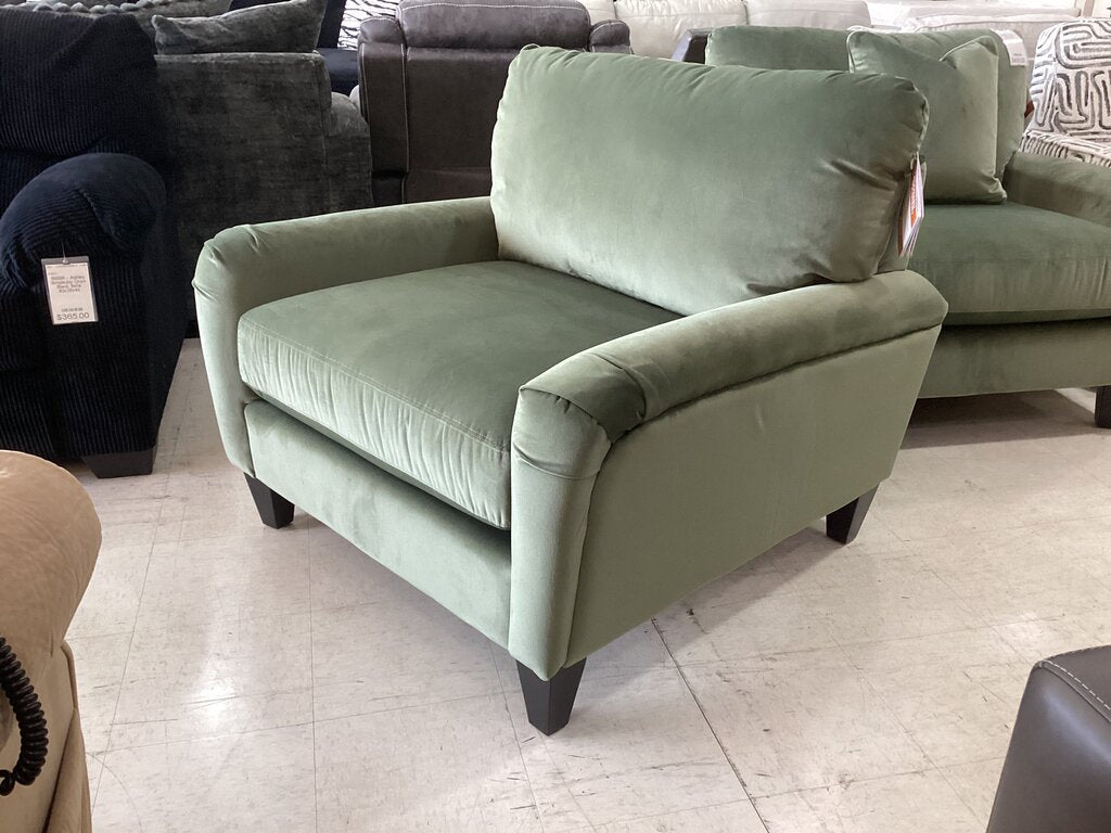 86092 - La-Z-Boy Kirby Windsor Green Chair 43x41x37