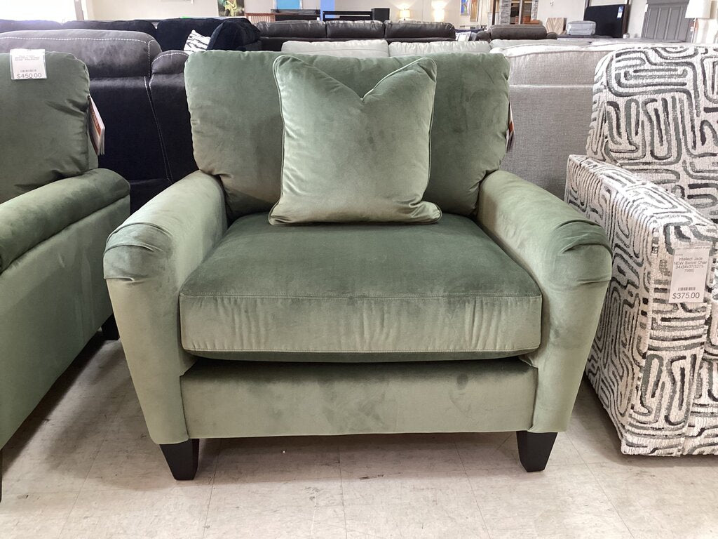 86093 - La-Z-Boy Kirby Windsor Green Chair 43x41x37