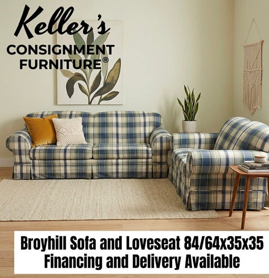 86106 Broyhill Sofa and Love 84/64x35x35