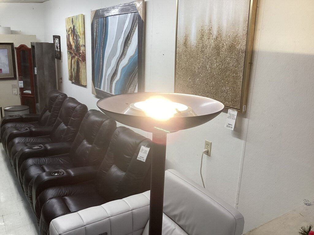 86111 - Black Halogen Floor Lamp 72in