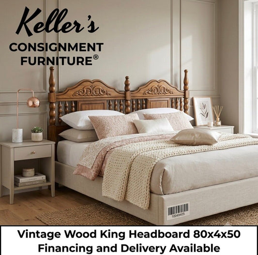 86119 - Vintage Wood King Headboard 80x4x50