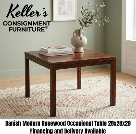 83664-A - Danish Modern Rosewood Occasional Table 28x28x20