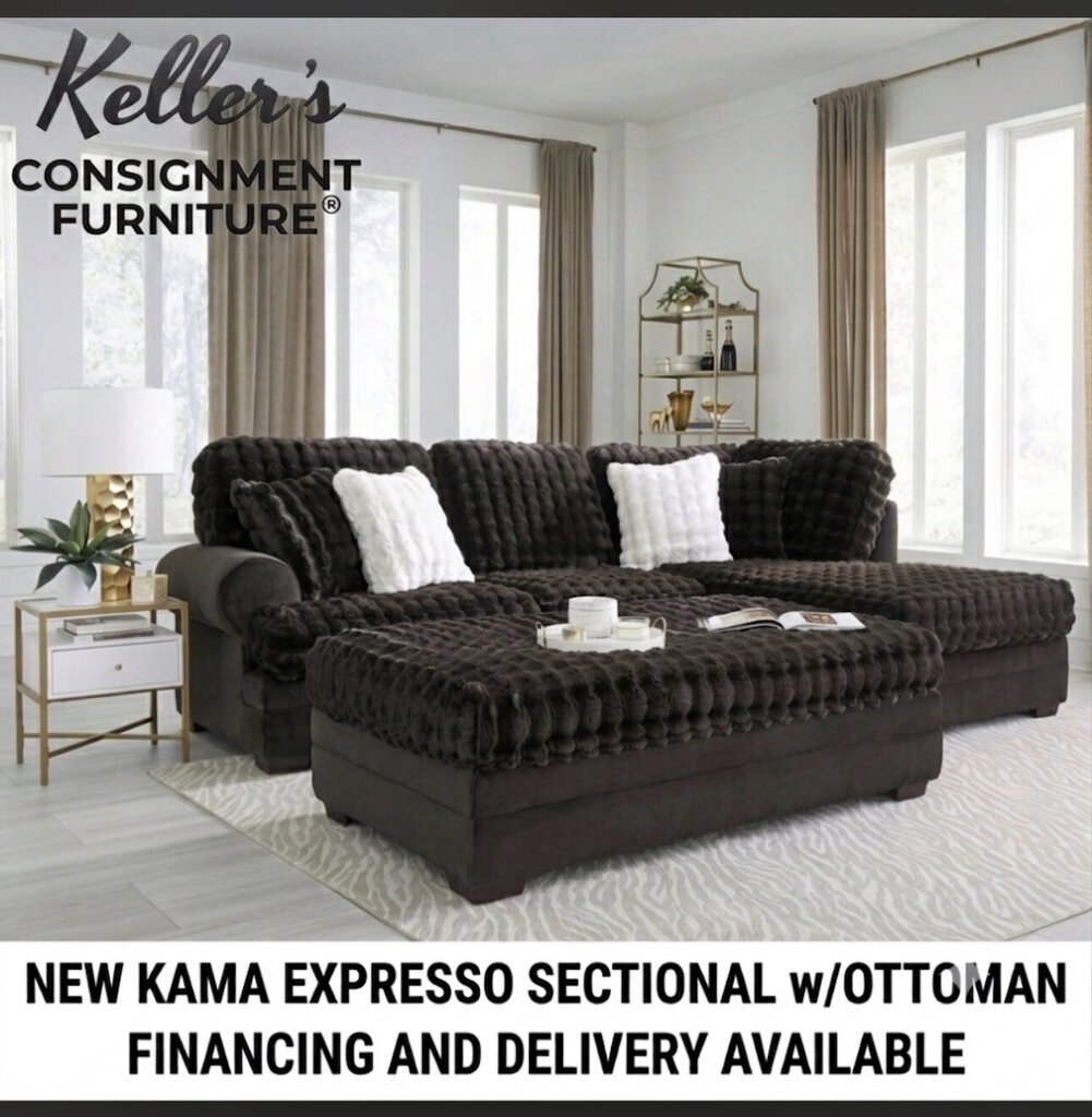 Kama Expresso NEW Sectional w/Ottoman 126x79x40 (7010/7030-2251)