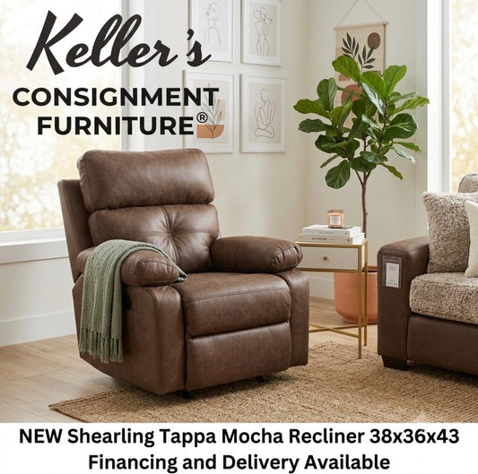 Shearling Tappa Mocha NEW Recliner 38x36x43