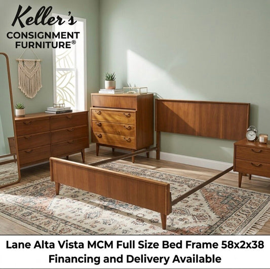 86166 - Lane Alta Vista MCM Full Size Bed Frame 58x2x38