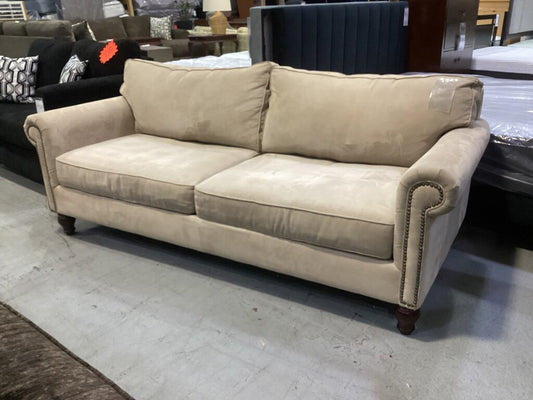 86156 Pier One Tan Sofa 82x36x33