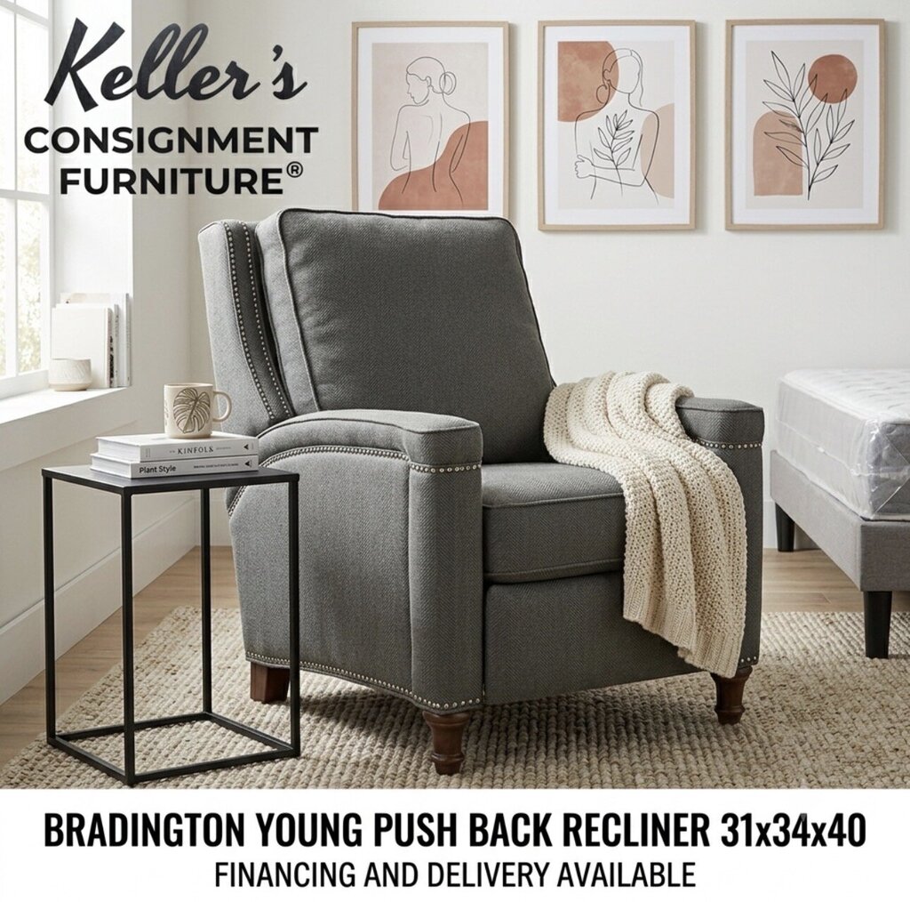 86180 Bradington Young Push Back Recliner 31x34x40