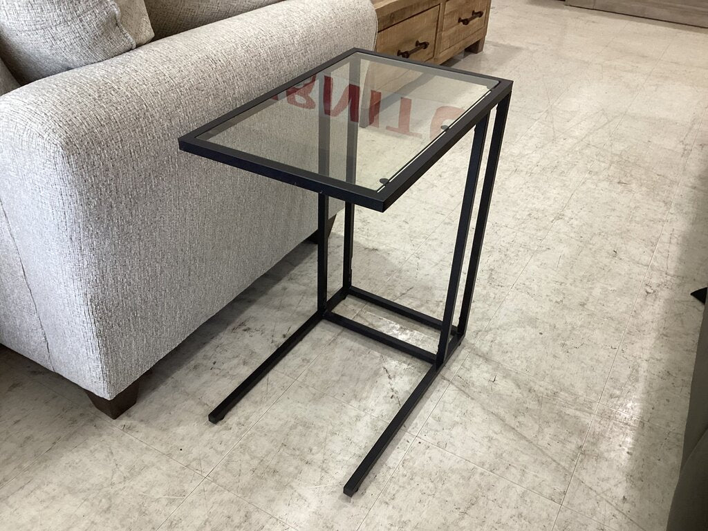 86218 Glass Top C-Table 14x22x26