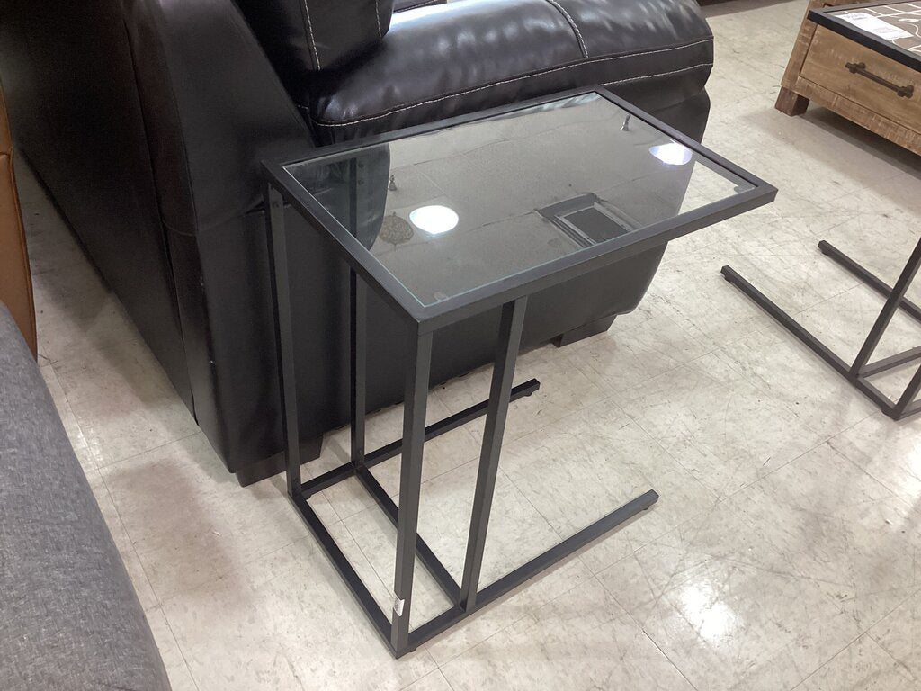 86219 Glass Top C-Table 14x22x26