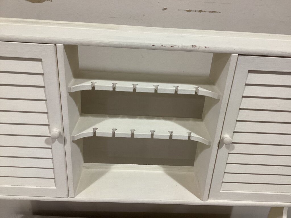 86221 (8442-45) Wall Mounted Cabinet Organizer w/Shutter Doors 31x7x24
