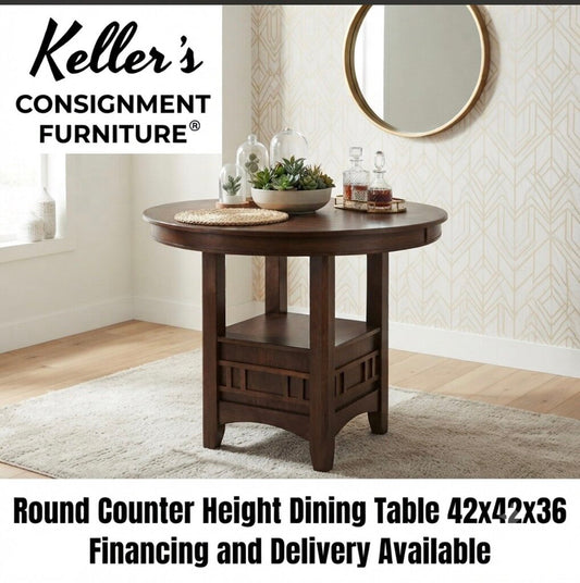 86283 - Round Counter Height Dining Table 42x42x36