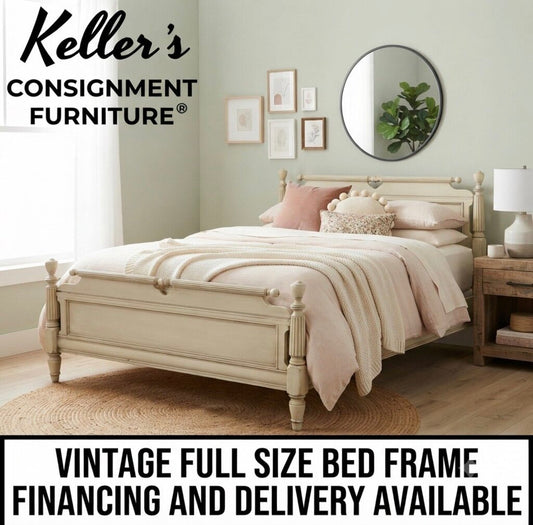 86280 - Vintage Full Size Bed Frame 58x84x39