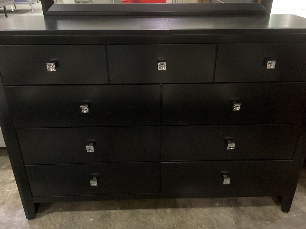 Henry Black NEW Dresser w/Mirror 55x17x39-74 (FBNSTA-0035FD)