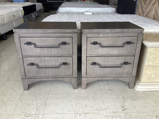 86353 Pair of 2 Drawer Nightstand 25x18x29