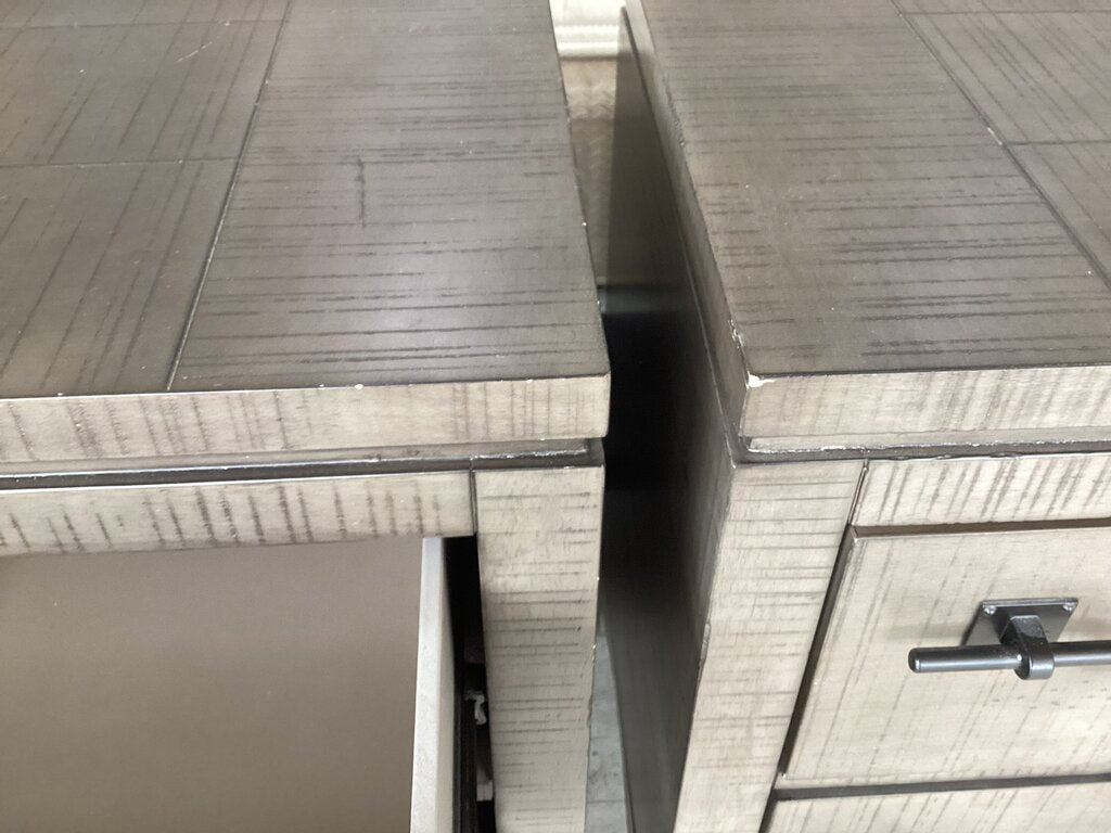 86353 Pair of 2 Drawer Nightstand 25x18x29