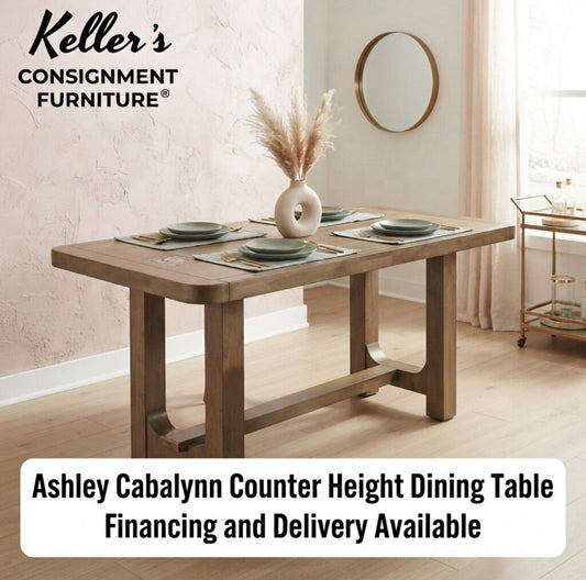 86335 - Ashley Cabalynn Counter Height Dining Table 34x76x36