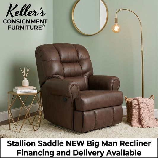 Stallion Saddle NEW Big Man Recliner 42x40x48 (9930/8590)