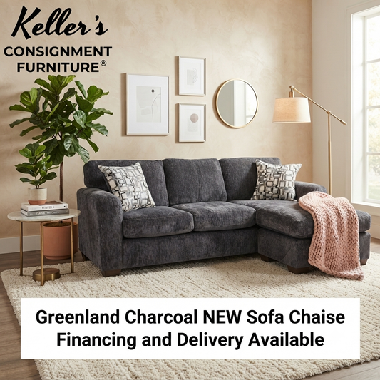 Greenland Charcoal NEW Sofa Chaise