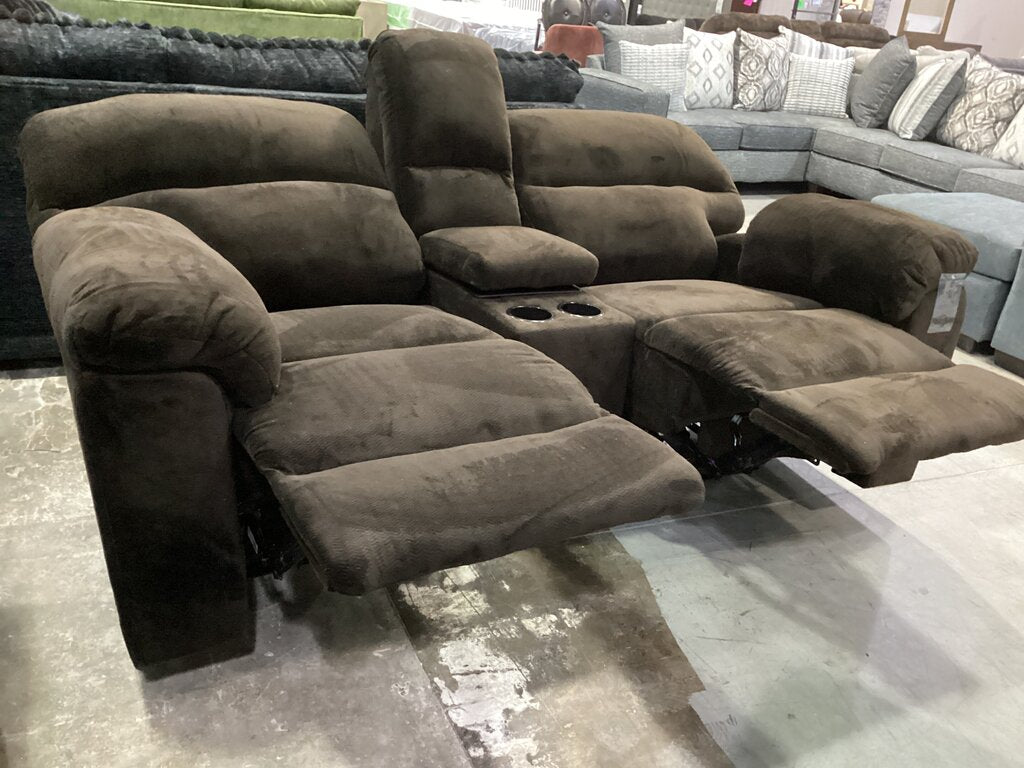 Chevron Mink NEW Reclining Loveseat 78x41x40 (1420-L)