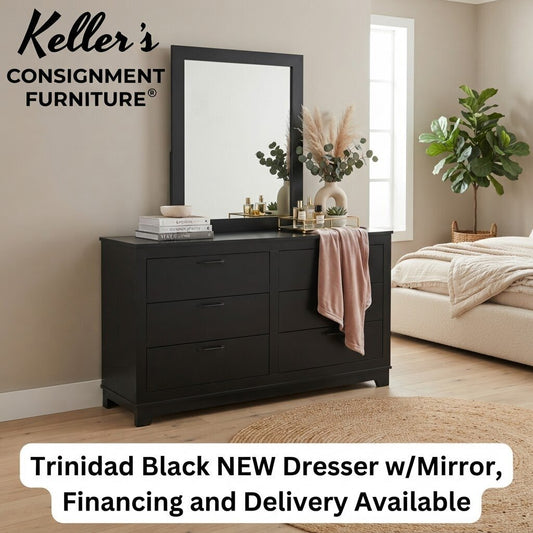 Trinidad Black NEW Dresser w/Mirror