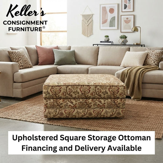 86431 - Upholstered Square Storage Ottoman 39x39x18