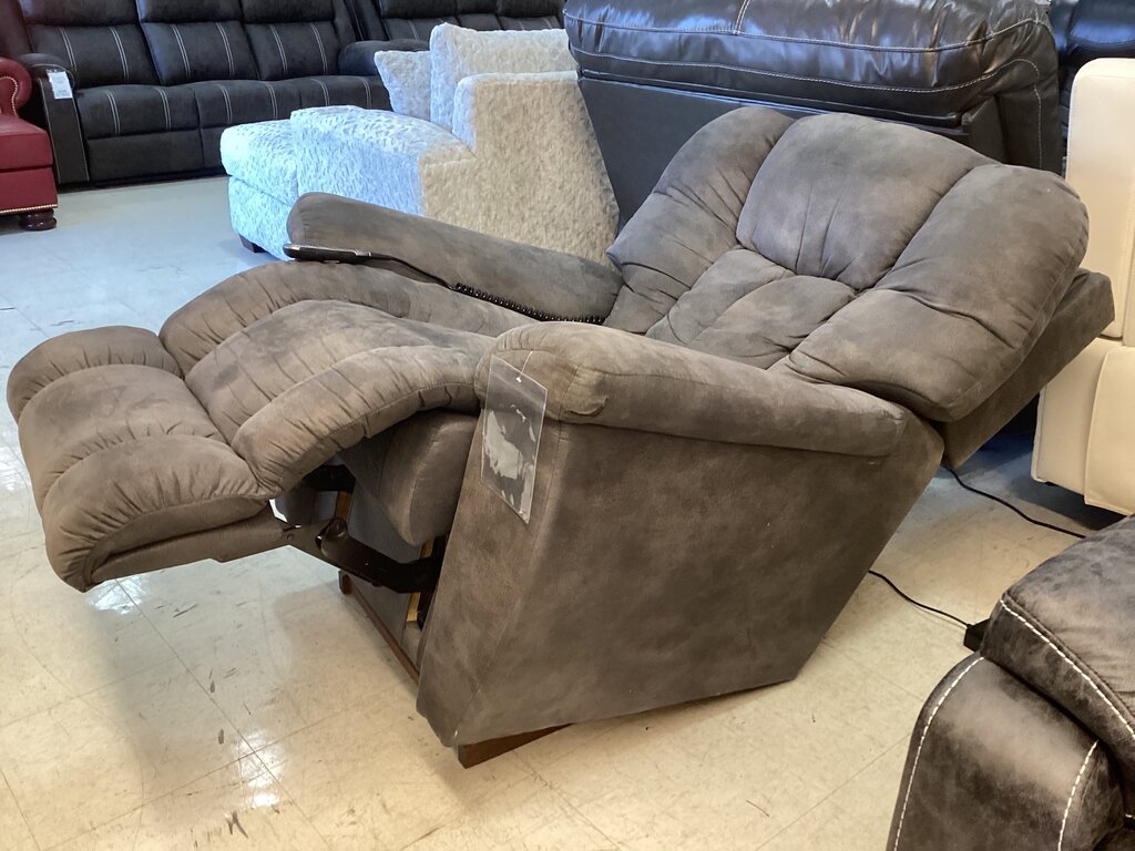 86449 - La-Z-Boy Maverick Gray Power Recliner 39x40x38