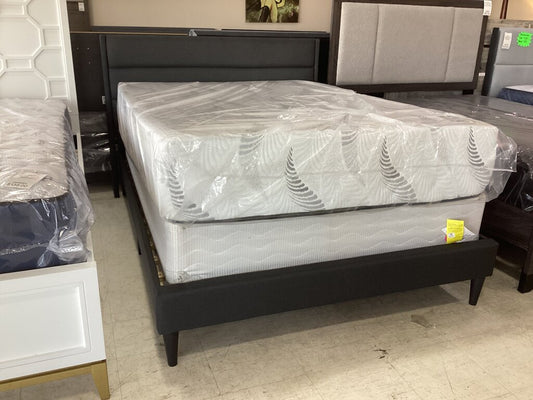 Comfy Charcoal NEW Full Size Platform Bed Frame 56x78x42 (CF9240-F)