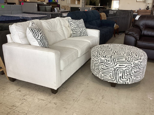 Braves Cream NEW Sofa w/Ottoman