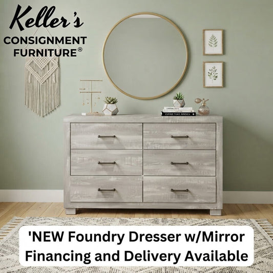 Foundry NEW Dresser w/Mirror 58x17x37-76
