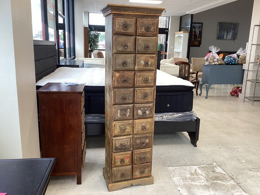 86570 Vintage Apothecary Spice Chest 19x13x63
