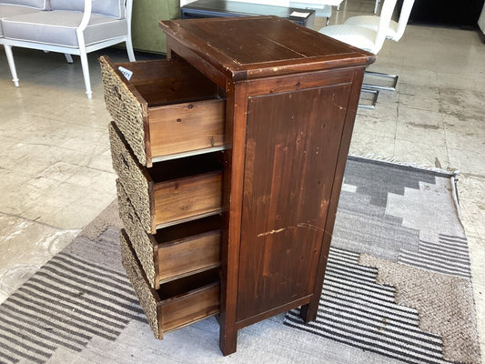 86571 - Wicker Drawer Chest 19x15x36