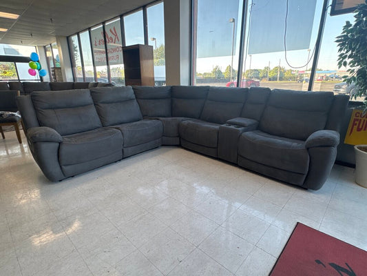 86609 - Dark Gray Power Reclining Sectional