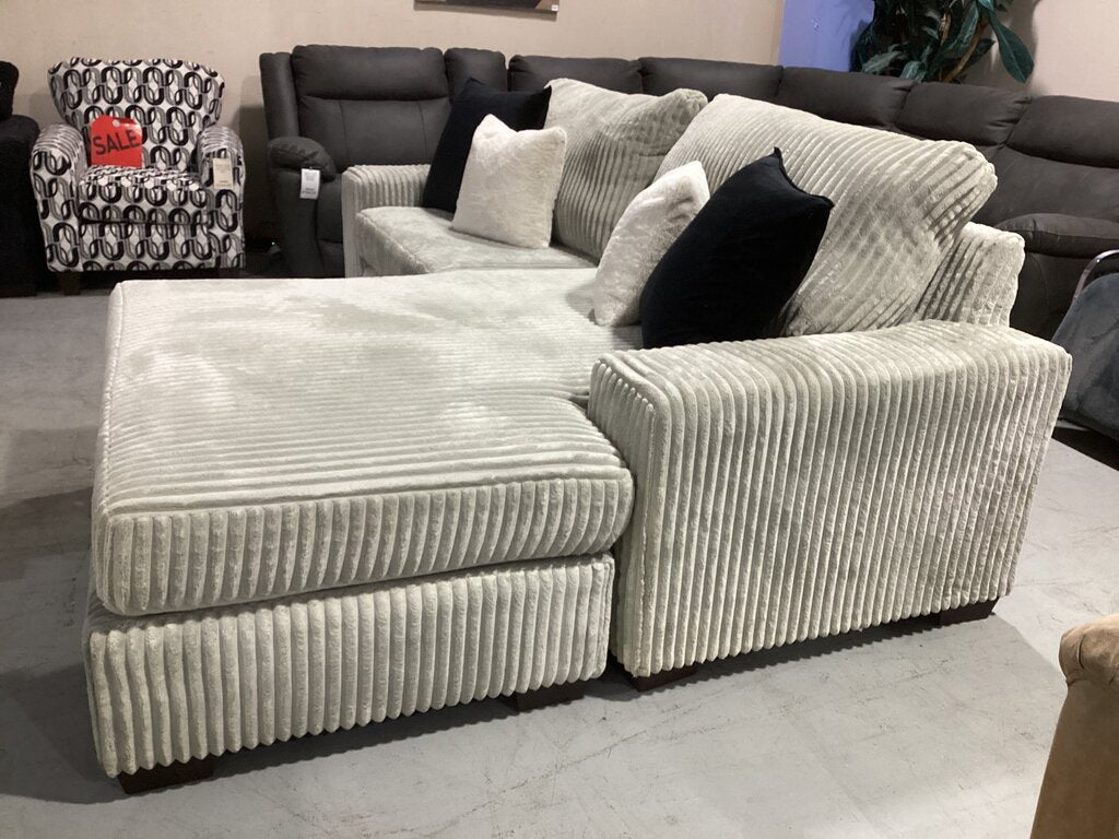 86638 Gray Reversible Sofa Chaise 107x75x41