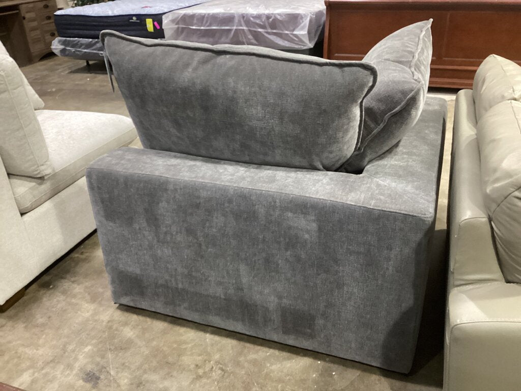 86595 Gray Corner Chair 45x45x39